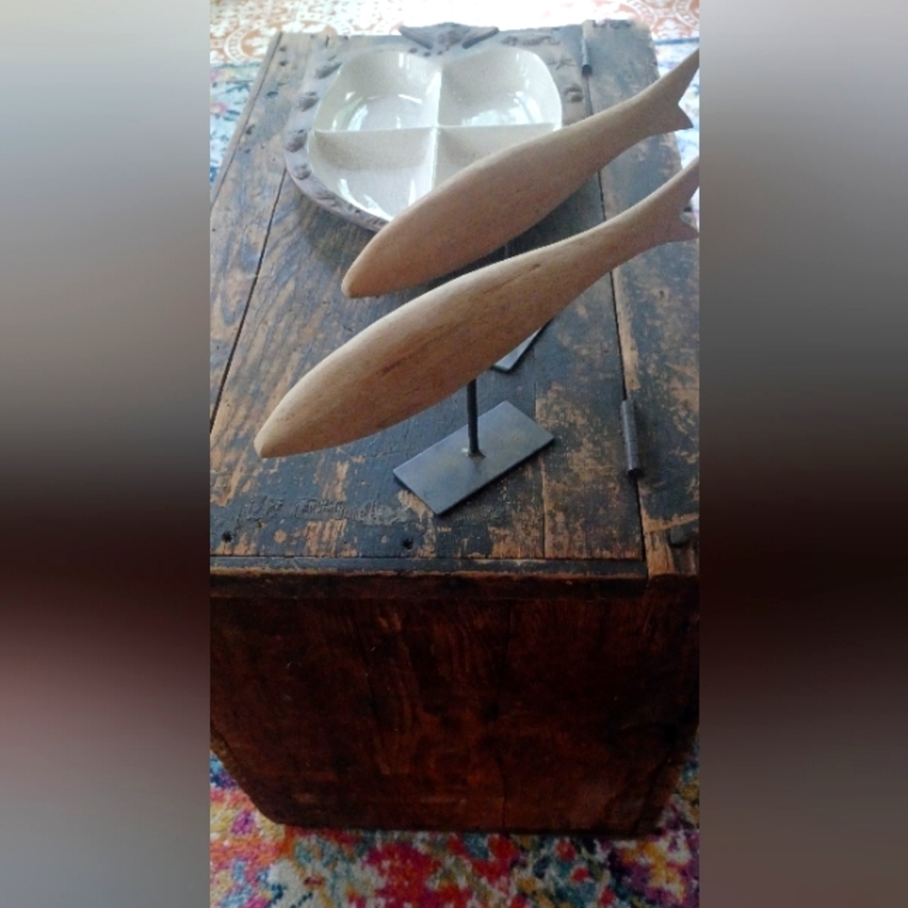 Wooden Fish Sculptures - Natural Brown - Picture 13 of 16